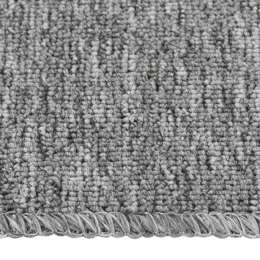 Protuklizni otirači za stepenice 15 kom 60x25cm sivi pravokutni