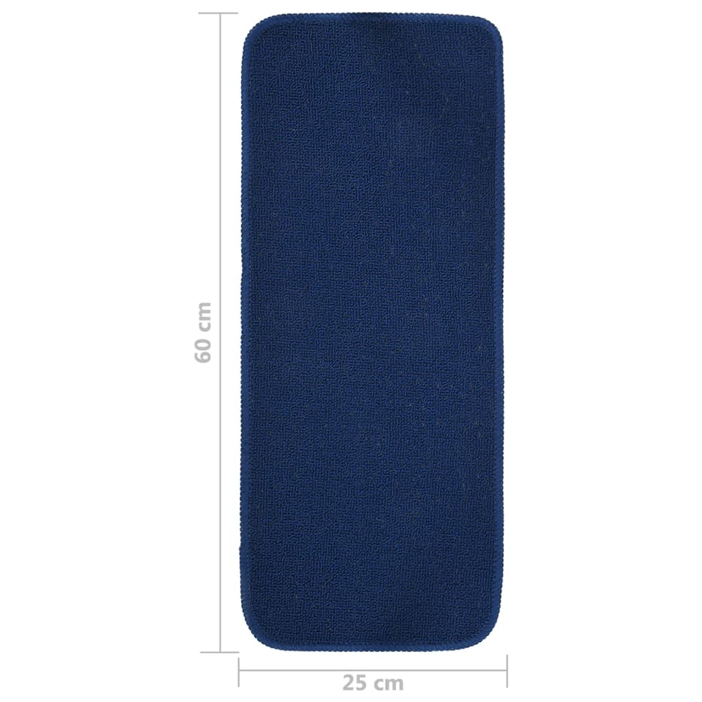 Protuklizni otirači za stepenice 15 kom 60 x 25 cm modri