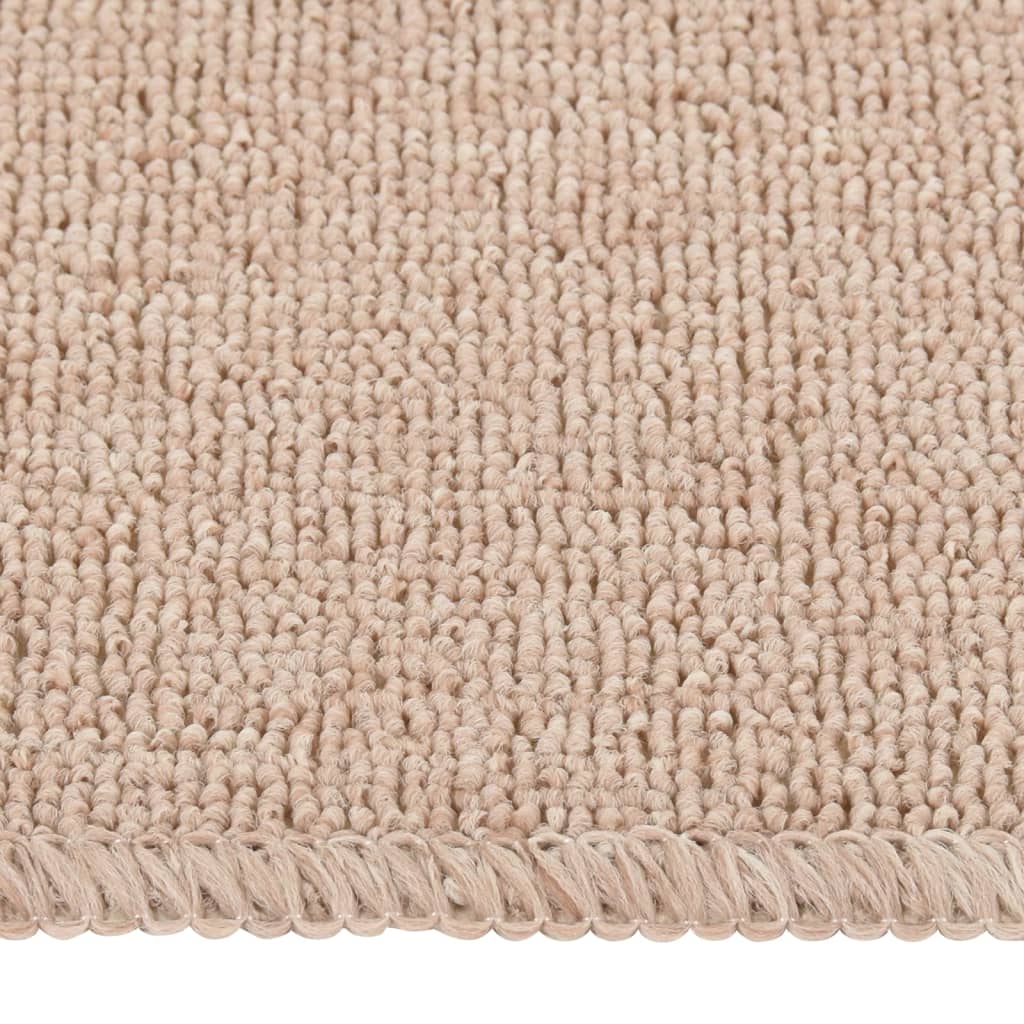 Protuklizni otirači za stepenice 15 kom 75x20 cm bež pravokutni