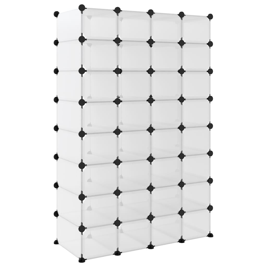 Stalak za cipele prozirni 93 x 36,5 x 140 cm PP