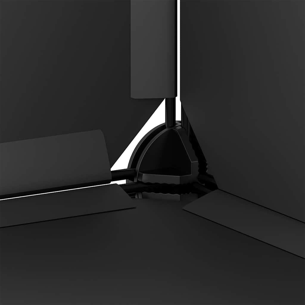 Stalak za cipele crni 44 x 32 x 174 cm PP