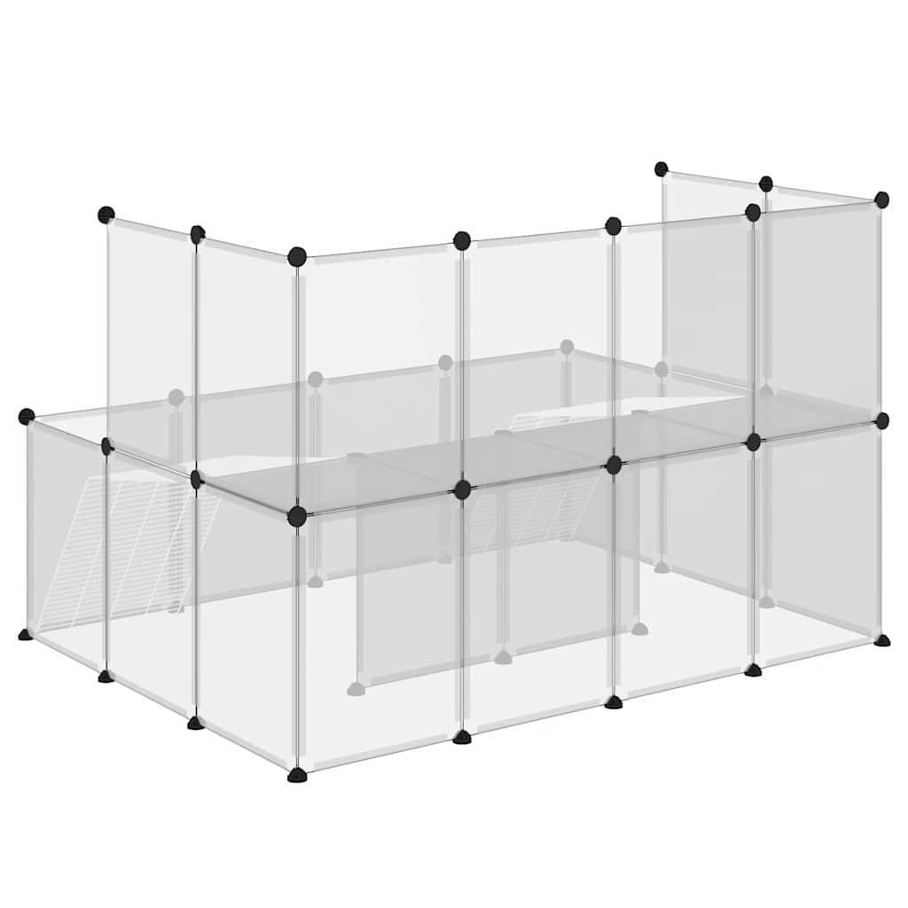 Kavez za male životinje prozirni 143 x 107 x 93 cm PP i čelik