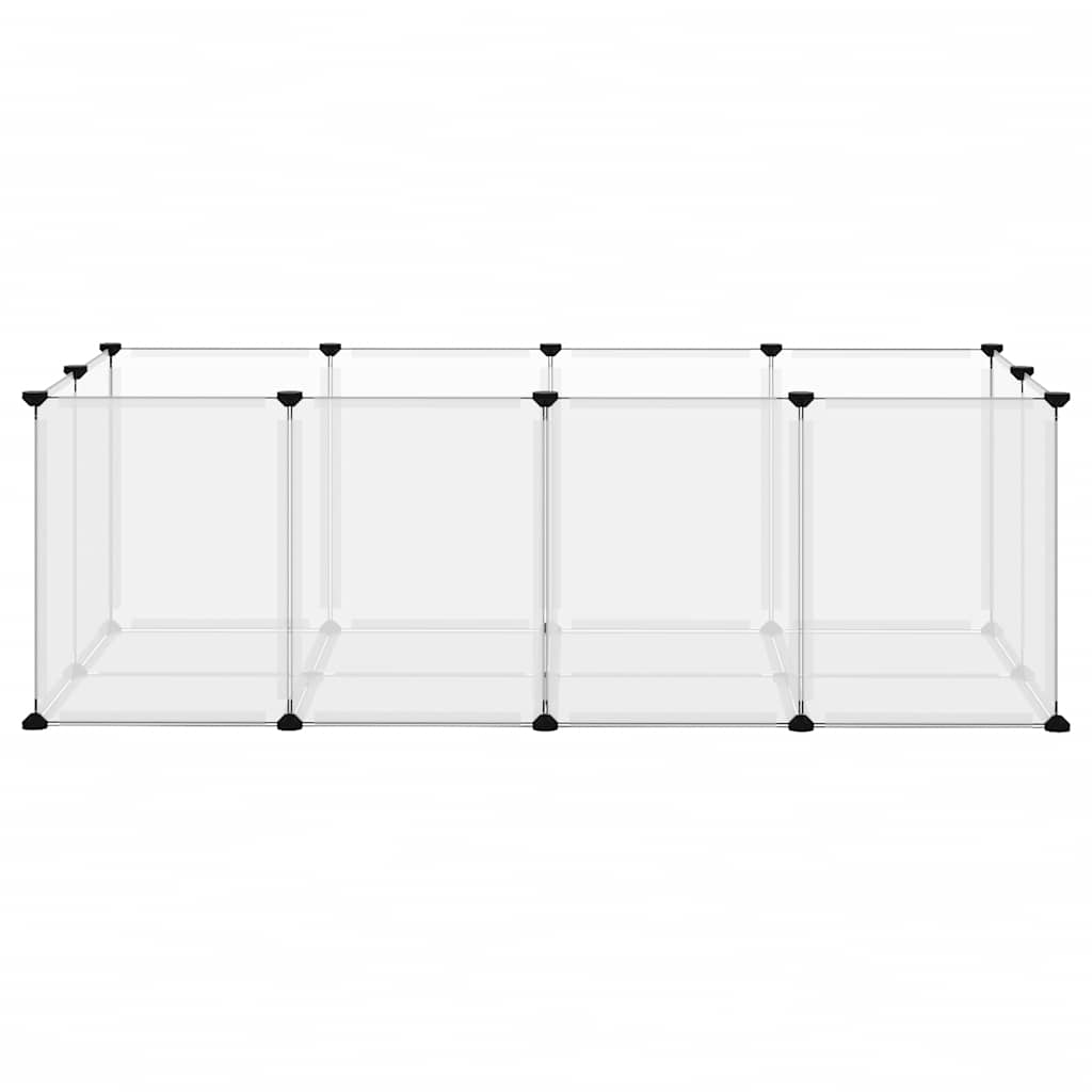 Kavez za male životinje prozirni 144 x 74 x 46,5 cm PP i čelik