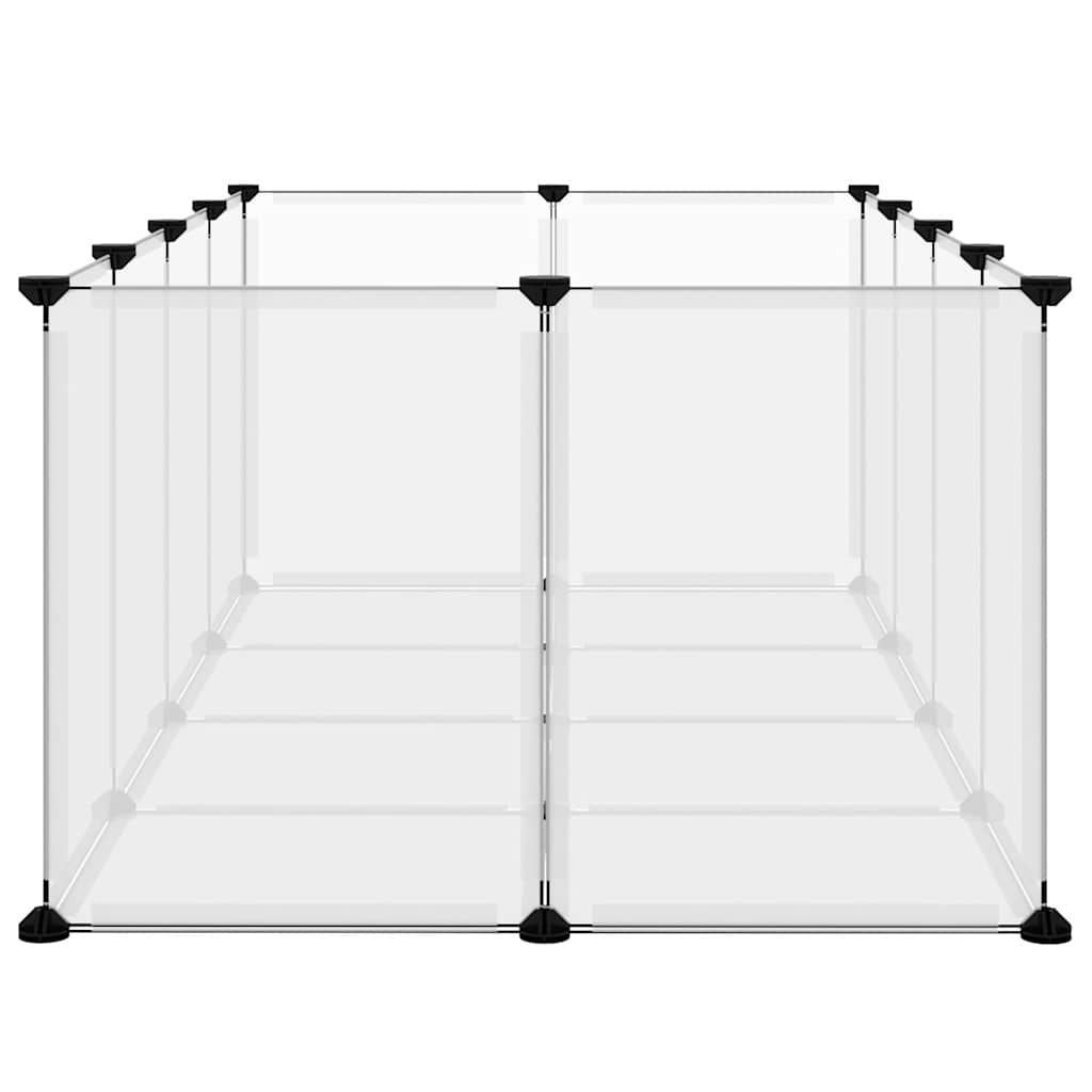 Kavez za male životinje prozirni 144 x 74 x 46,5 cm PP i čelik