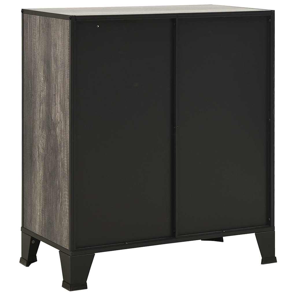 Ormarići za pohranu 2 kom sivi 72x36x82 cm od metala i MDF-a