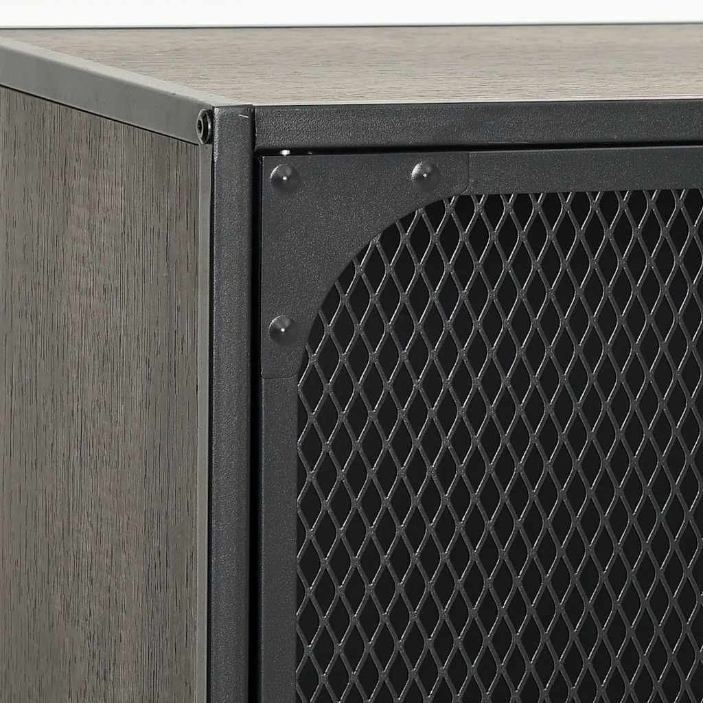 Ormarići za pohranu 2 kom sivi 72x36x82 cm od metala i MDF-a