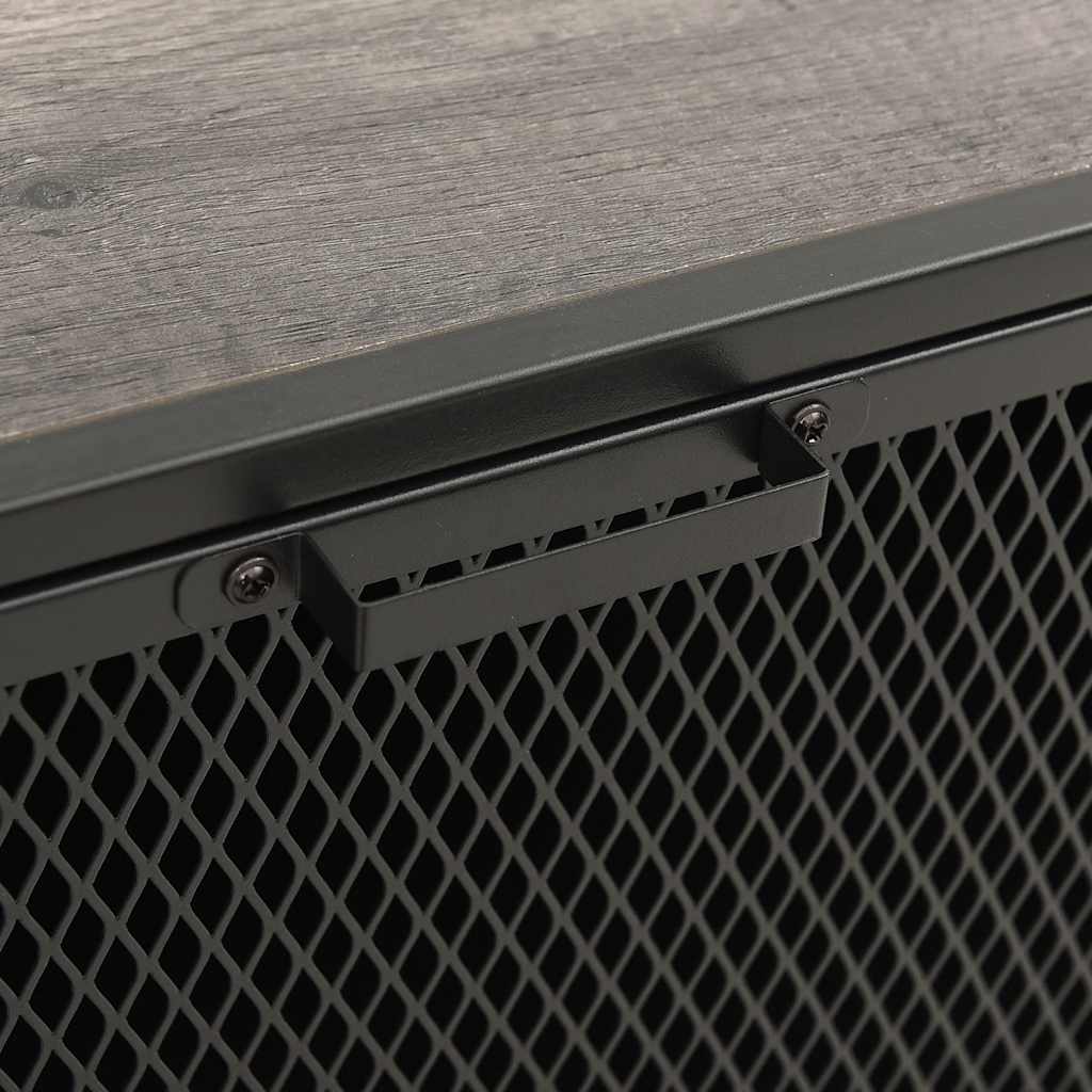Ormarići za pohranu 2 kom sivi 72x36x82 cm od metala i MDF-a