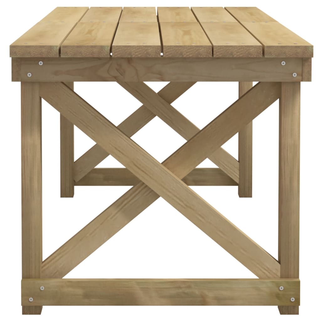 3-dijelni vrtni blagovaonski set od impregnirane borovine