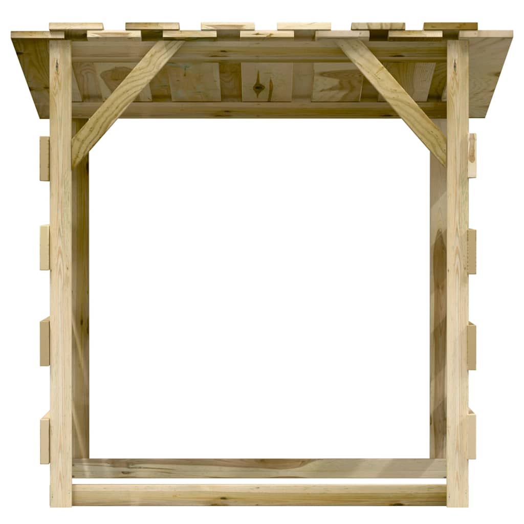 Pergole s krovom 4 kom 100 x 90 x 100 cm impregnirana borovina