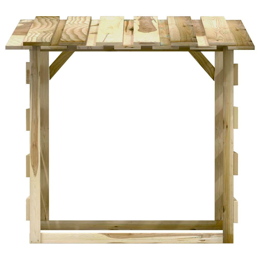 Pergole s krovom 4 kom 100 x 90 x 100 cm impregnirana borovina