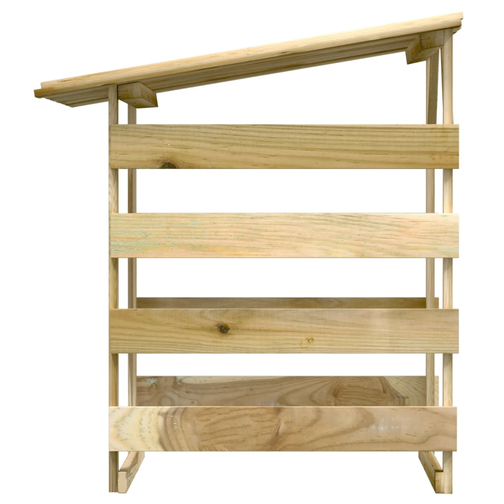 Pergole s krovom 6 kom 100 x 90 x 100 cm impregnirana borovina
