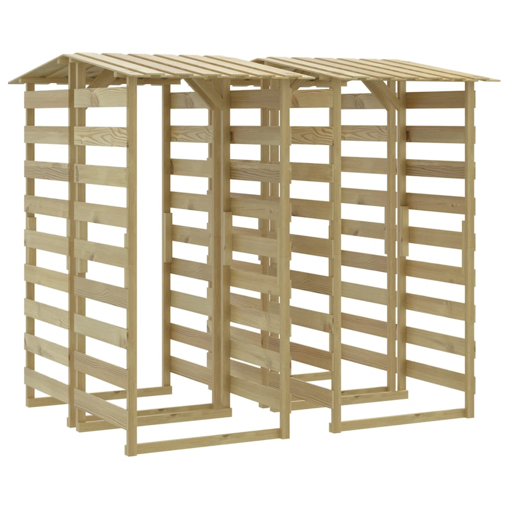 Pergole s krovom 4 kom 100 x 90 x 200 cm impregnirana borovina