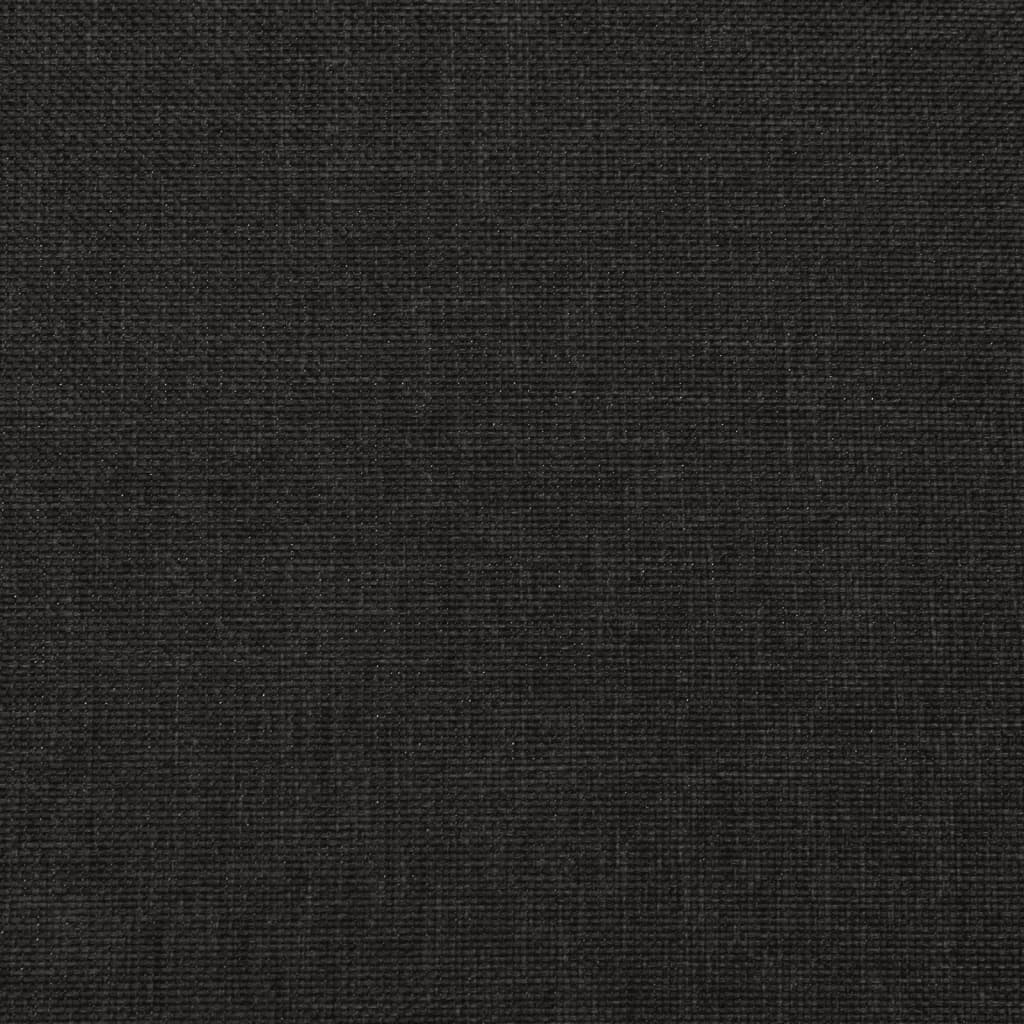 Naslonjač od tkanine crni