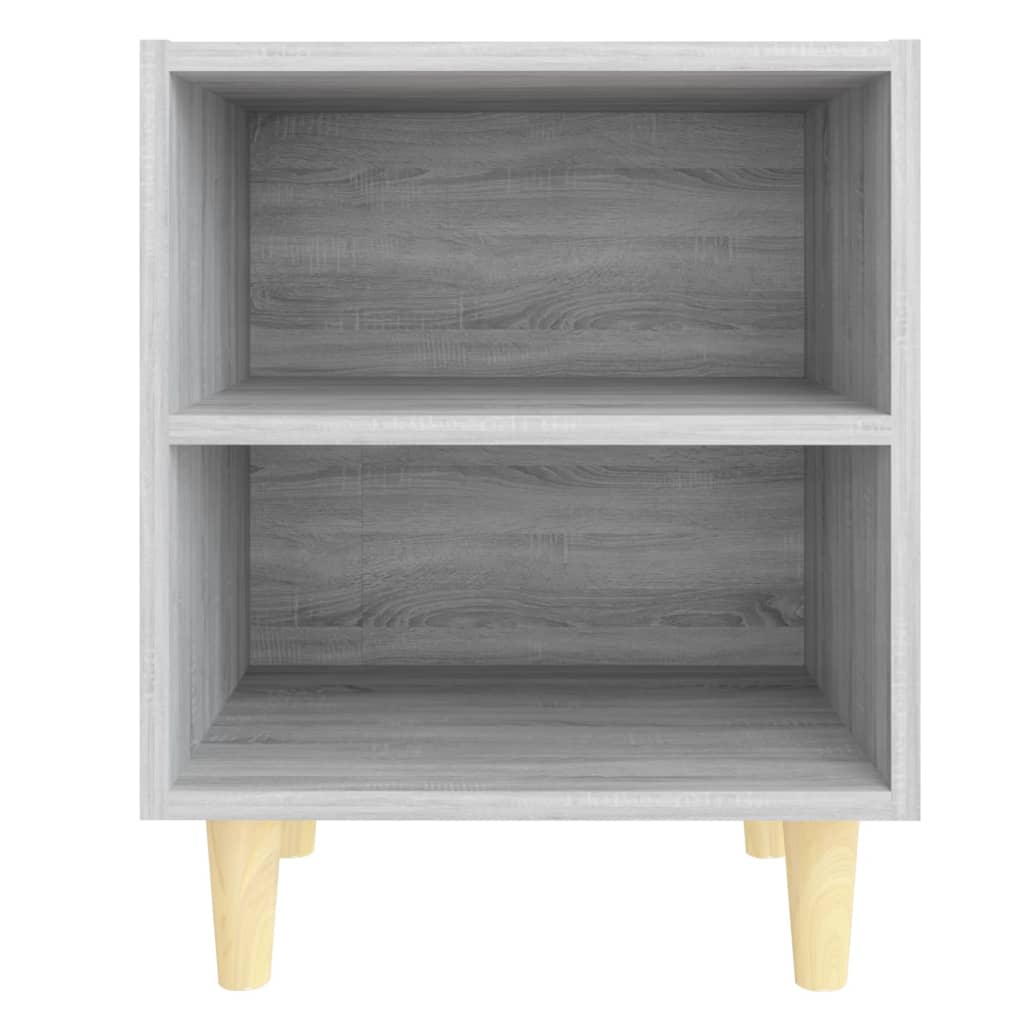 Noćni ormarići s drvenim nogama 2 kom boja hrasta 40x30x50 cm