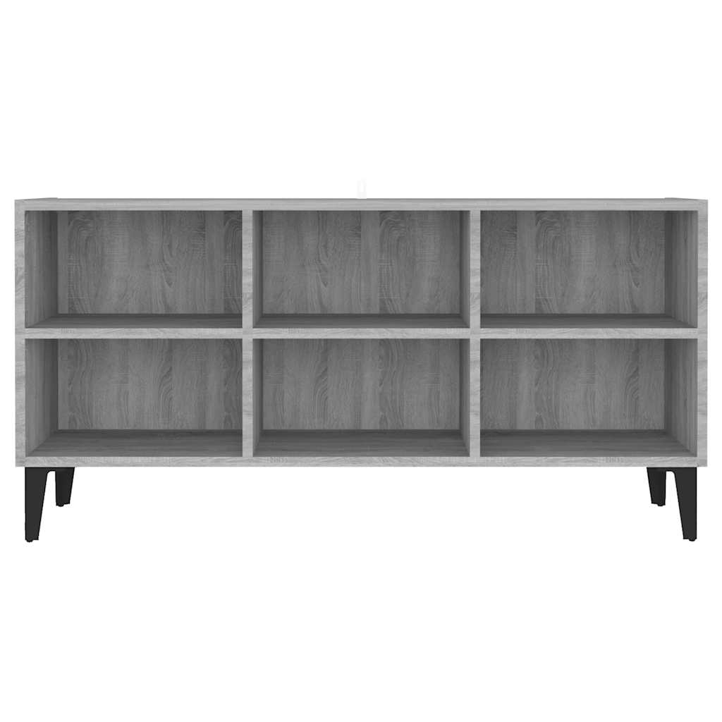 TV ormarić s metalnim nogama boja hrasta sonome 103,5x30x50 cm