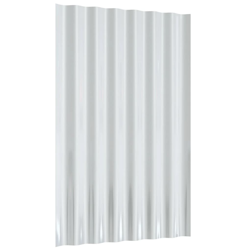 Krovni paneli 36 kom od pocinčanog čelika sivi 60 x 36 cm