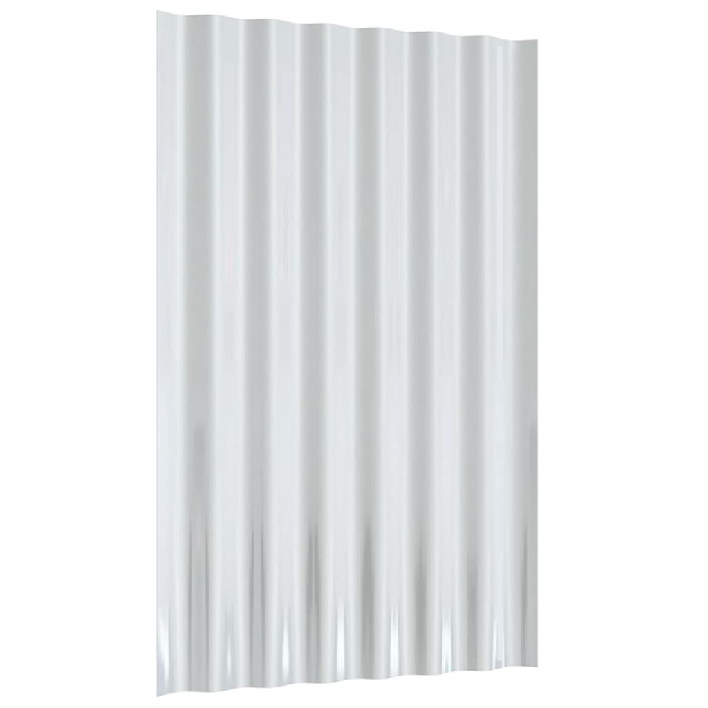 Krovni paneli 36 kom pocinčani čelik antracit 60 x 36 cm