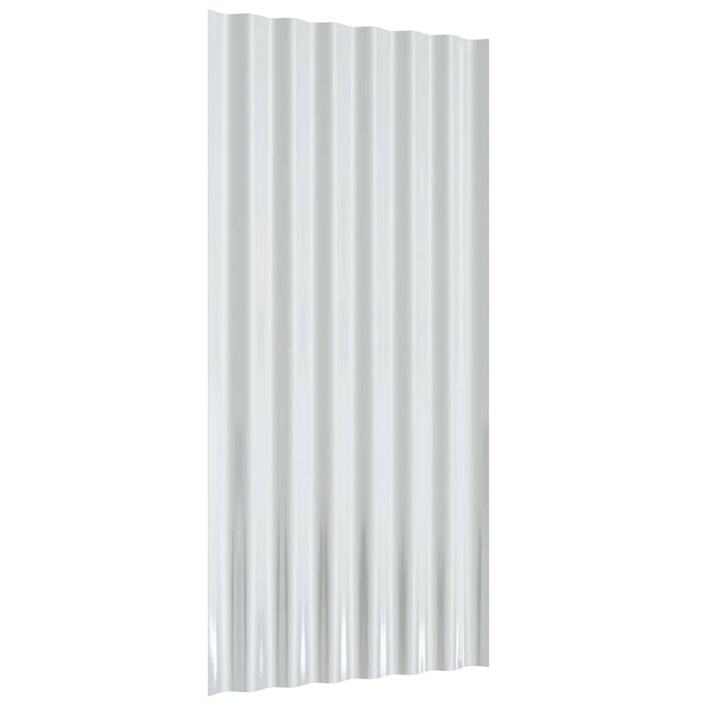 Krovni paneli 12 kom pocinčani čelik antracit 80x36 cm