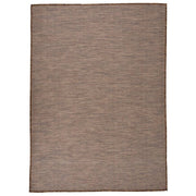 Vanjski tepih ravnog tkanja 200 x 280 cm smeđi