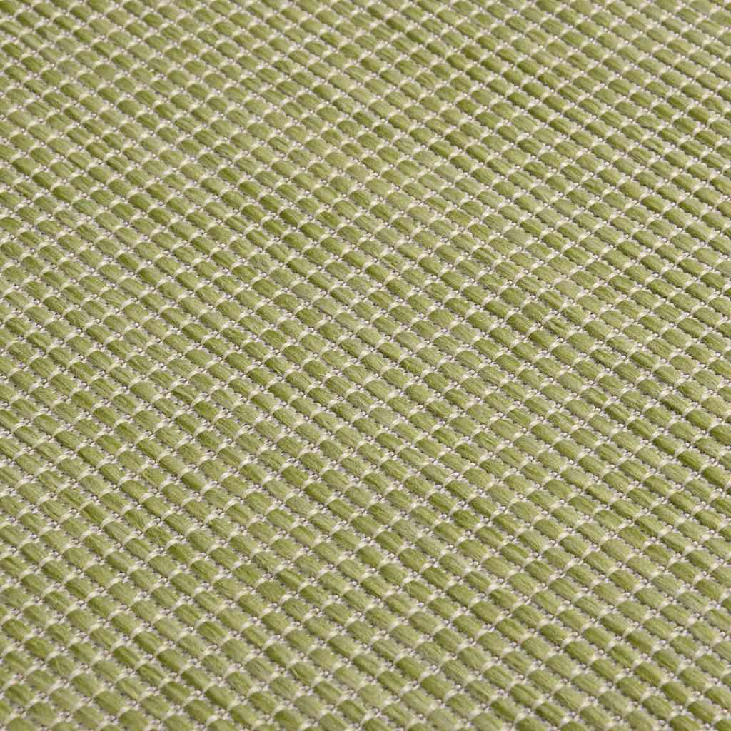 Vanjski tepih ravnog tkanja 120 x 170 cm zeleni