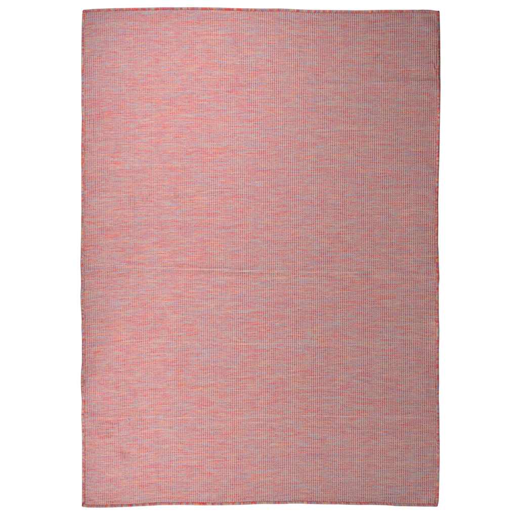 Vanjski tepih ravnog tkanja crveni 200 x 280 cm