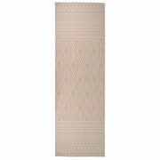 Vanjski tepih ravnog tkanja 80 x 250 cm smeđe pruge