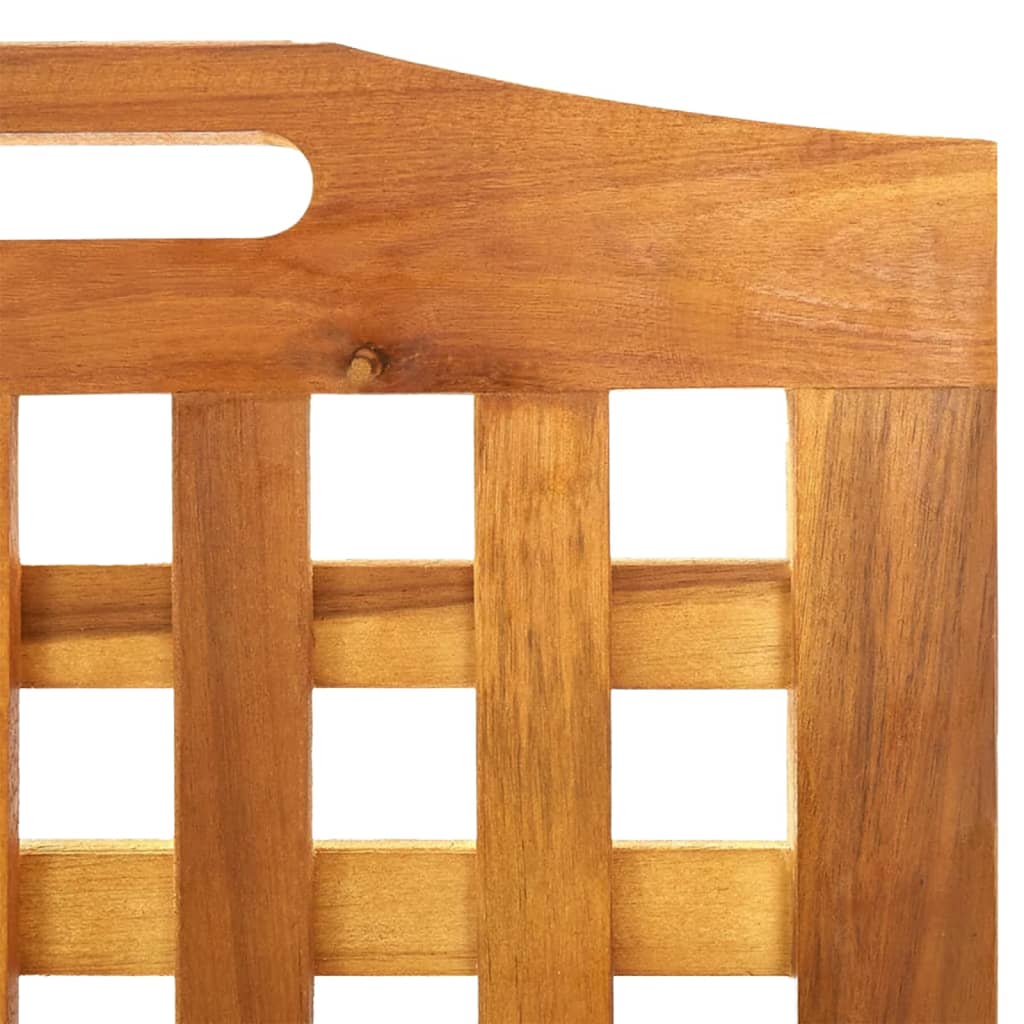 Sobna pregrada s 3 panela 121,5x2x115 cm masivno bagremovo drvo