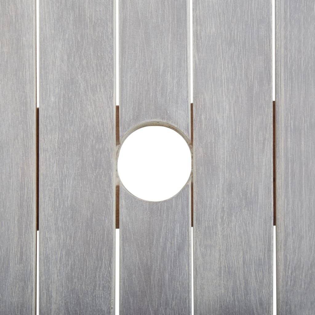 Vrtni stol sivi 200 x 100 x 75 cm od masivnog bagremovog drva