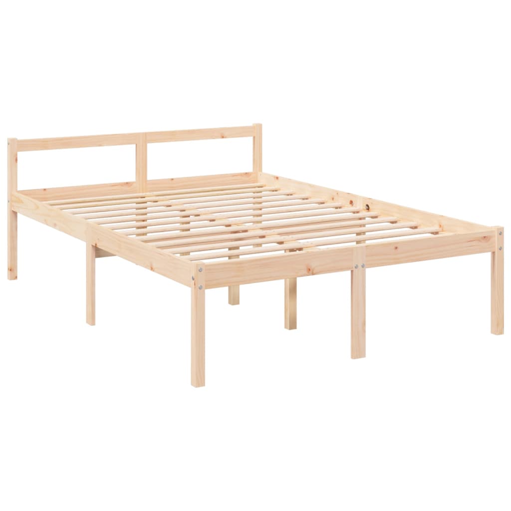 Krevet za starije osobe 140 x 190 cm od masivne borovine