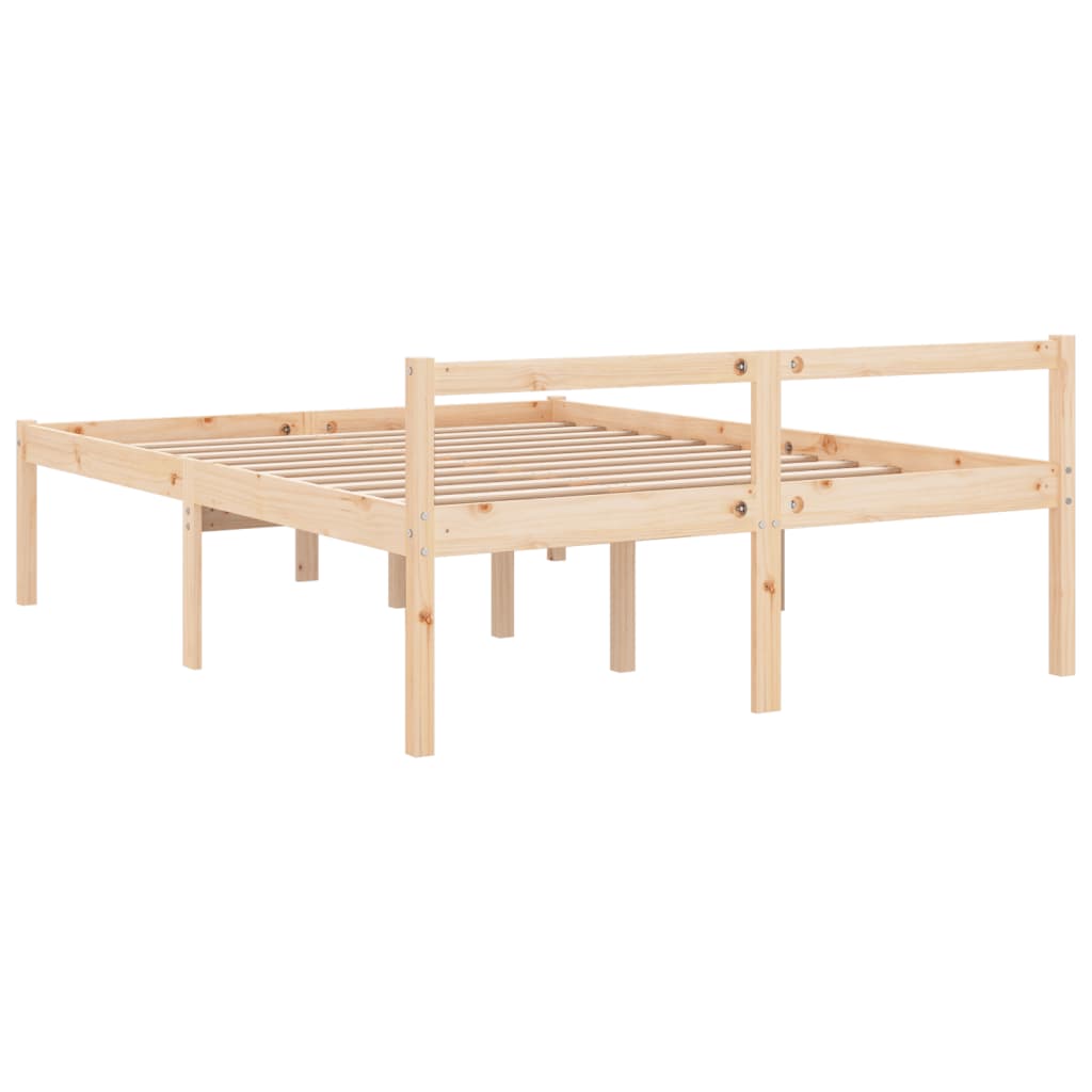 Krevet za starije osobe 160 x 200 cm od masivne borovine