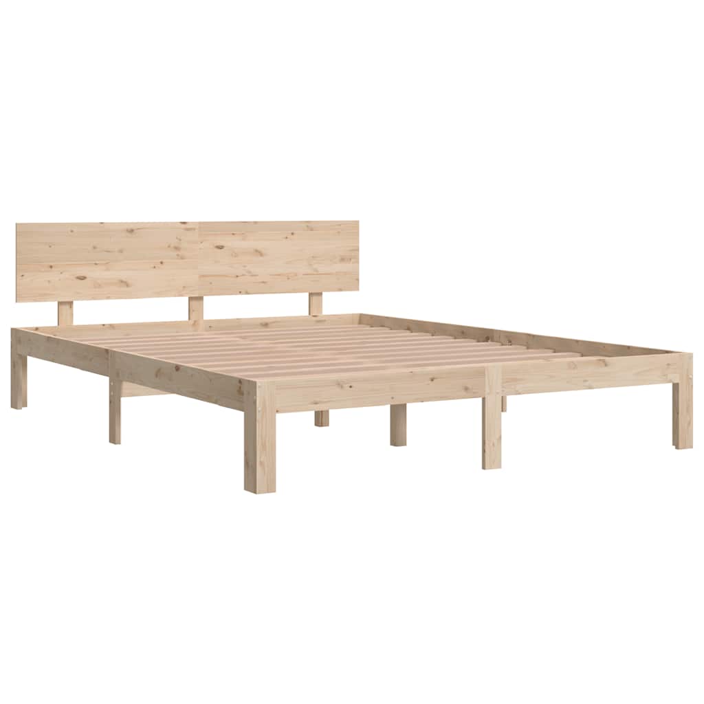 Okvir za krevet od masivnog drva 150 x 200 cm veliki bračni