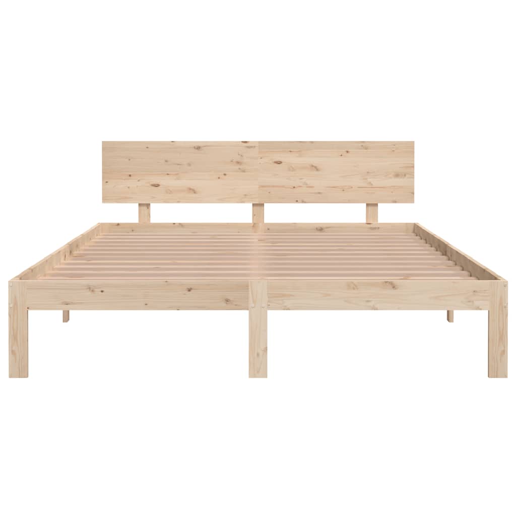 Okvir za krevet od masivnog drva 150 x 200 cm veliki bračni