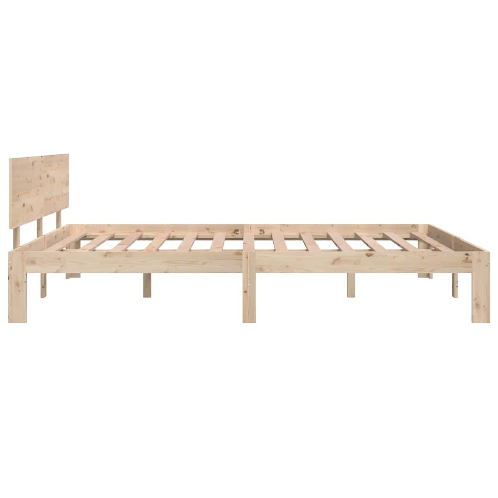 Okvir za krevet od masivnog drva 150 x 200 cm veliki bračni