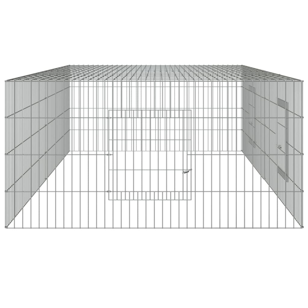 Kavez za zečeve s 2 panela 220x110x55 cm od pocinčanog željeza