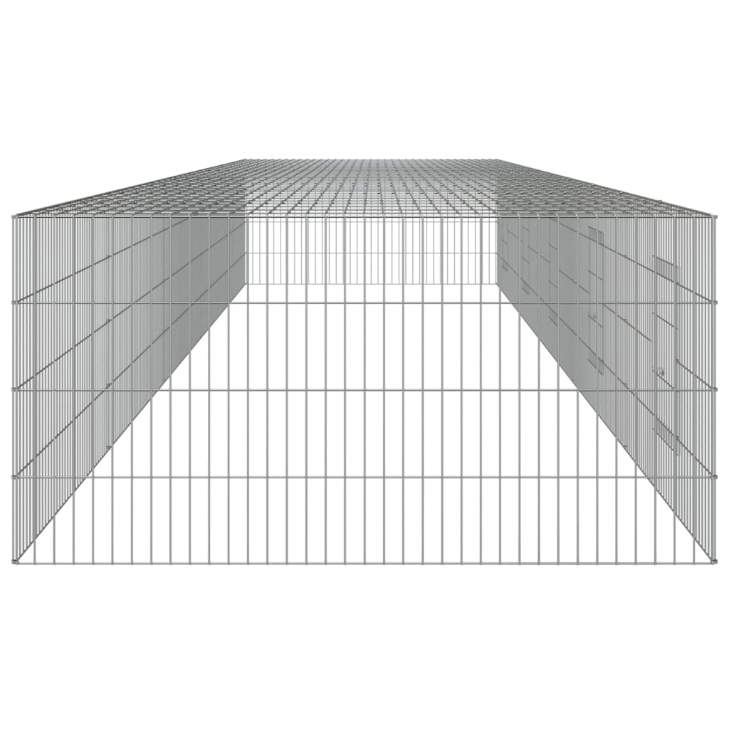 Kavez za zečeve s 5 panela 541x109x54 cm od pocinčanog željeza