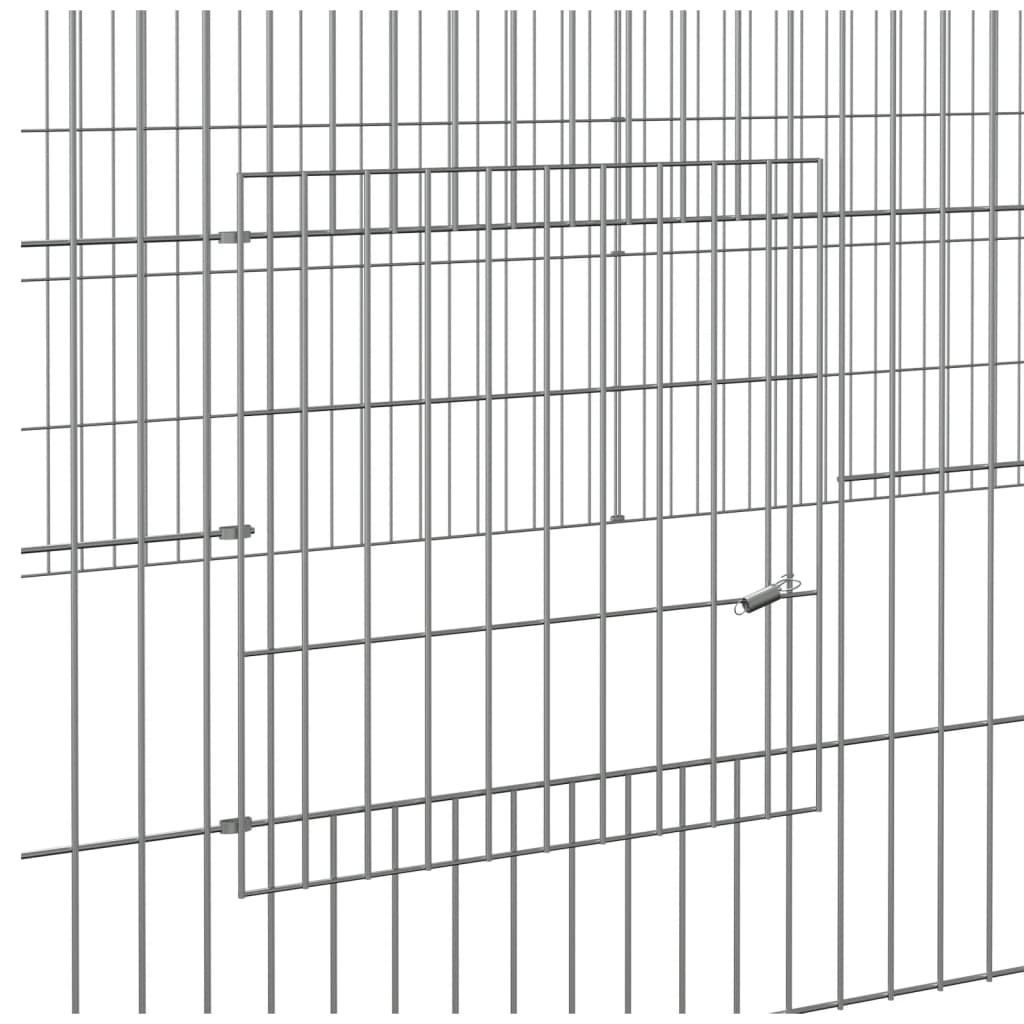 Kavez za zečeve s 5 panela 541x109x54 cm od pocinčanog željeza