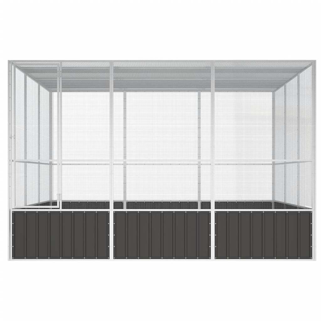 Kavez za ptice antracit 302,5x324,5x211,5 cm pocinčani čelik