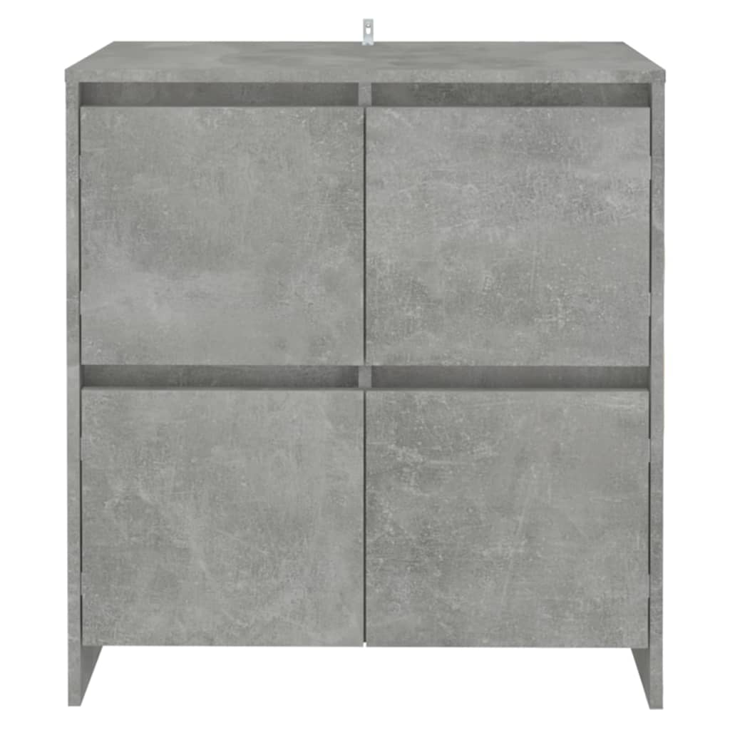 Komode 2 kom siva boja betona 70 x 41 x 75 cm konstruirano drvo