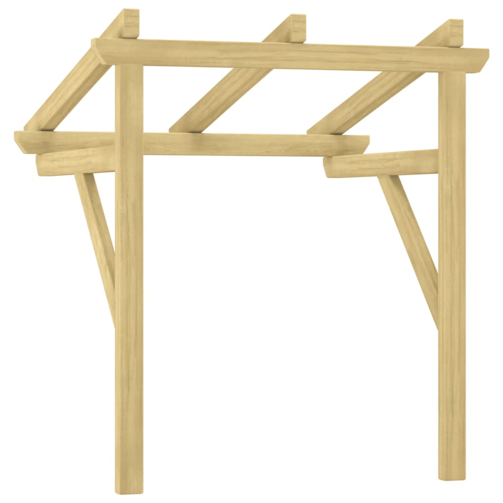 Nadstrešnica za vrata 100x100x80 cm od impregnirane borovine