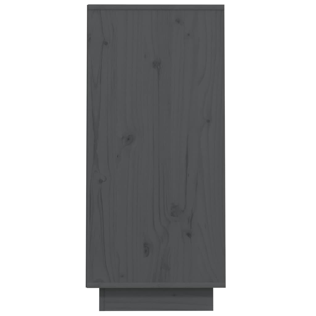 Konzolni ormarić sivi 60 x 34 x 75 cm od masivne borovine