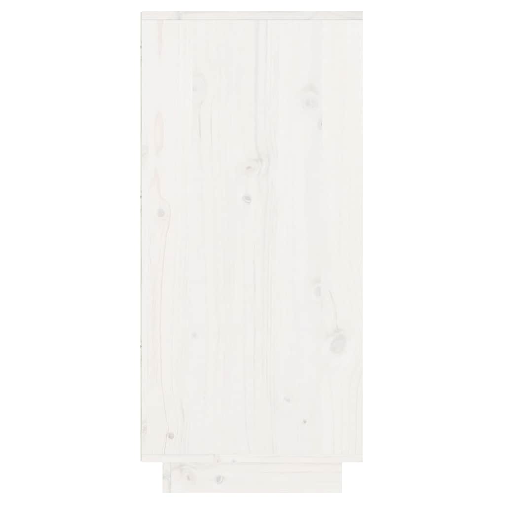 Konzolni ormarić bijeli 60 x 34 x 75 cm od masivne borovine