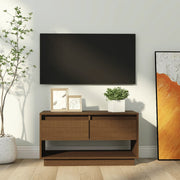 TV ormarić smeđa boja meda 74 x 34 x 40 cm od masivne borovine