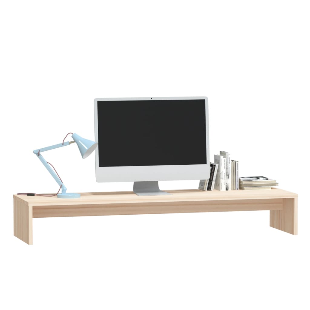 Stalak za monitor 100 x 27 x 15 cm od masivne borovine