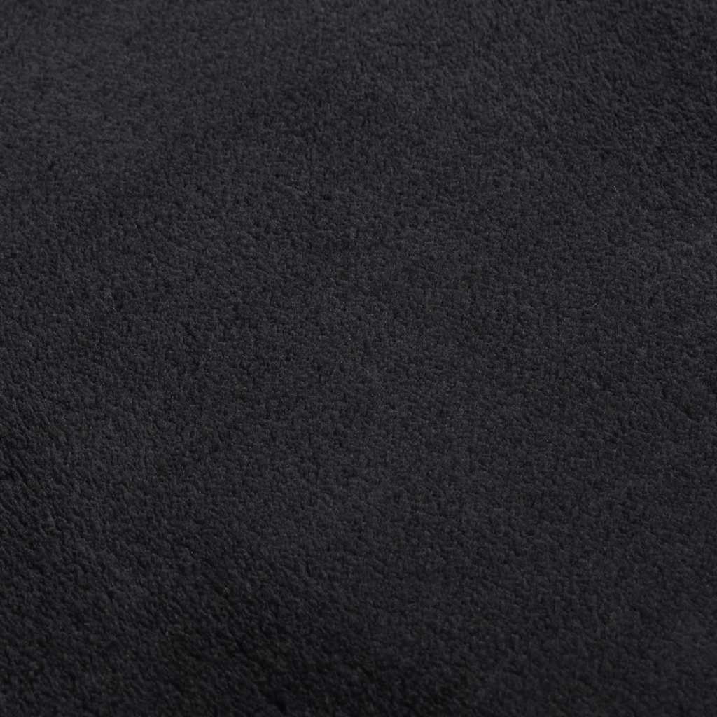 Perivi mekani pahuljasti tepih 160 x 230 cm protuklizni crni