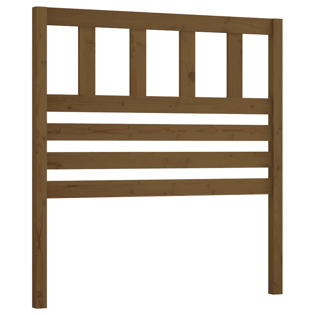 Uzglavlje za krevet boja meda 81 x 4 x 100 cm masivna borovina
