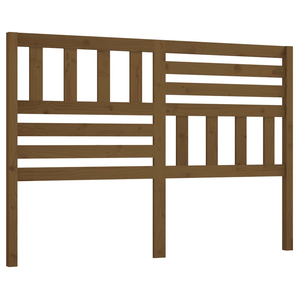 Uzglavlje za krevet boja meda 156 x 4 x 100 cm masivna borovina