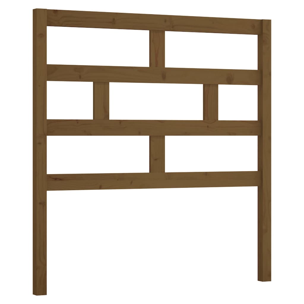 Uzglavlje za krevet boja meda 81 x 4 x 100 cm masivna borovina