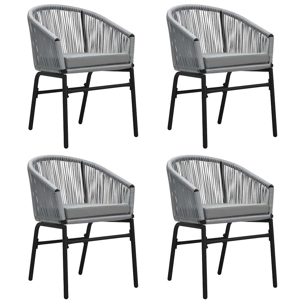 5-dijelni vrtni blagovaonski set sivi Siva Dužina stola 80 cm