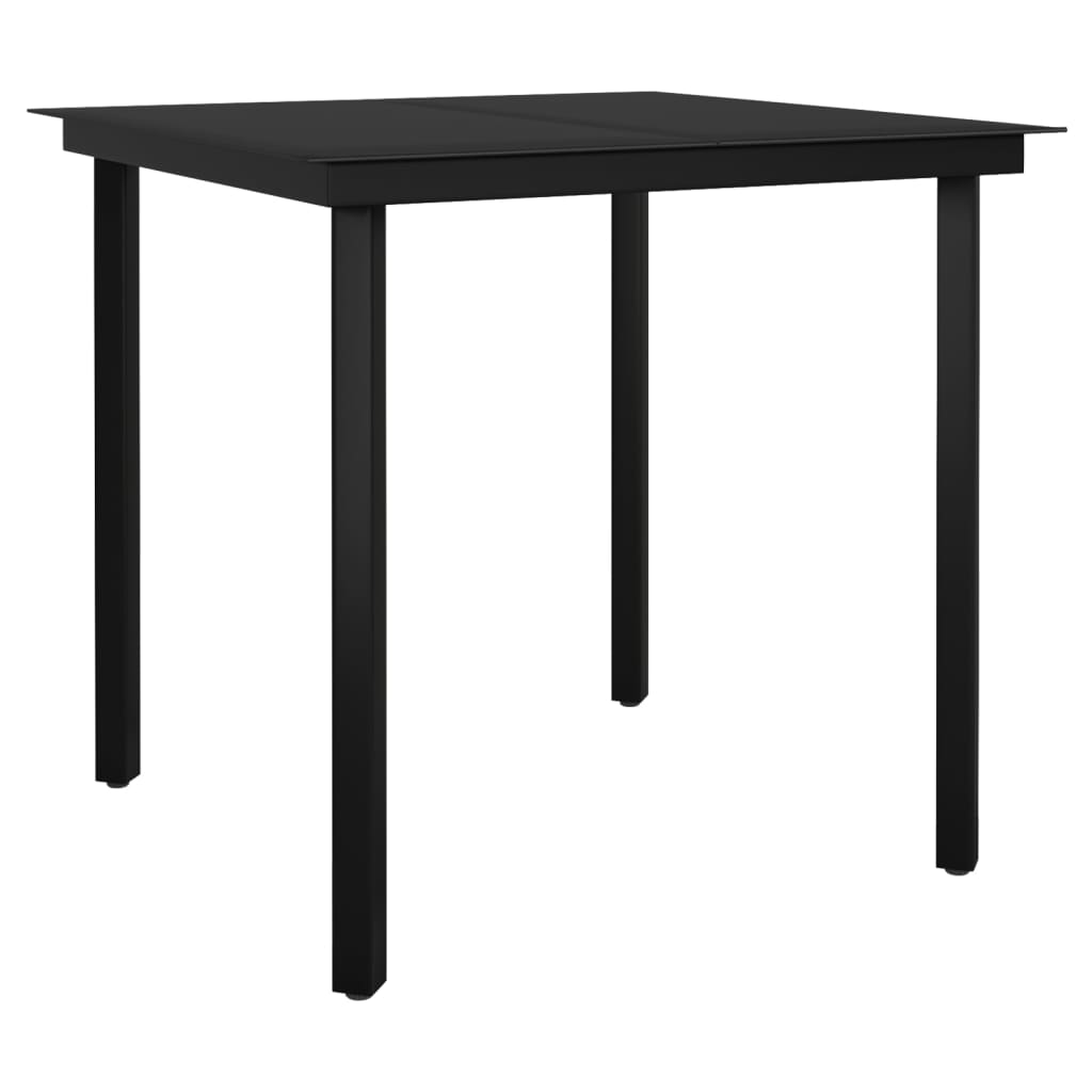 3-dijelni vrtni blagovaonski set tamnosivi