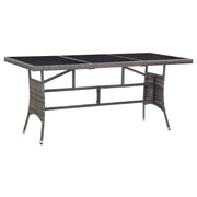 Vrtni stol sivi 170 x 80 x 74 cm od poliratana